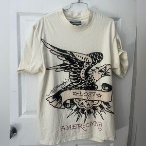 Ed Hardy x MGK  LOST EAGLE RHINESTONE Tee Size Small